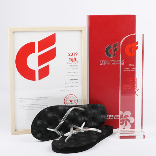 Womens Flip Flop with Sofa Texture 