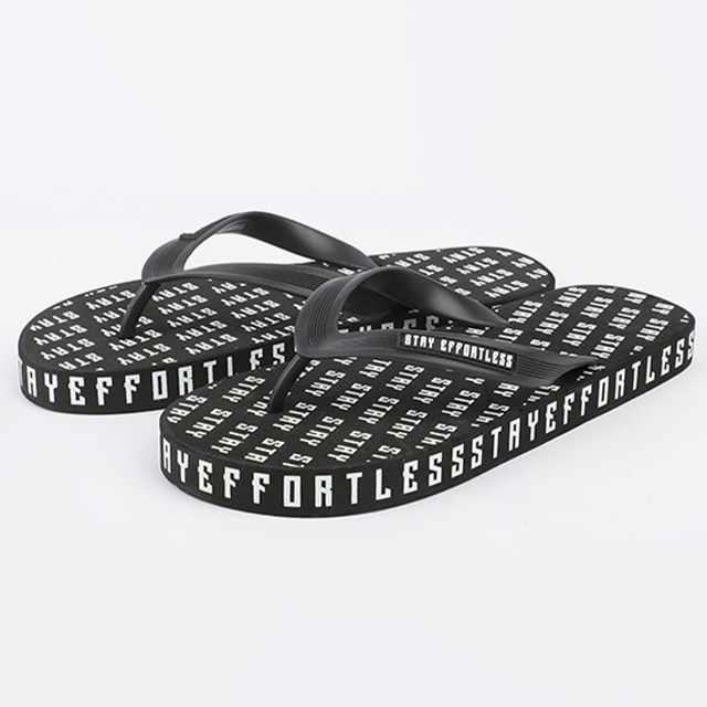 Men’s Bold Letter Platform Flip Flop
