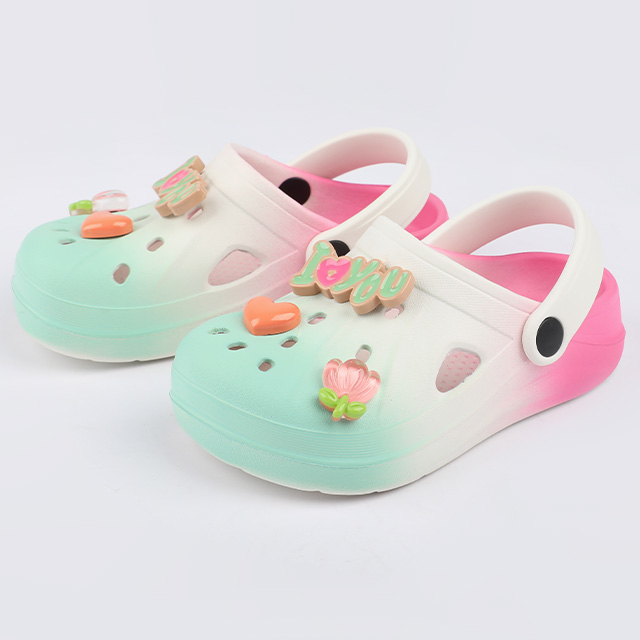 Girls’ Pastel Gradient Decorative Clog