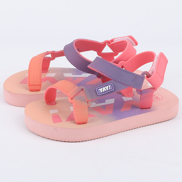 Girls’ Color-Block Webbing Sandal