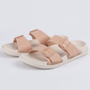 Women's Vegan Flat Sandal with Buckles