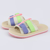 Girls' Colorblock Velcro Webbing Slipper