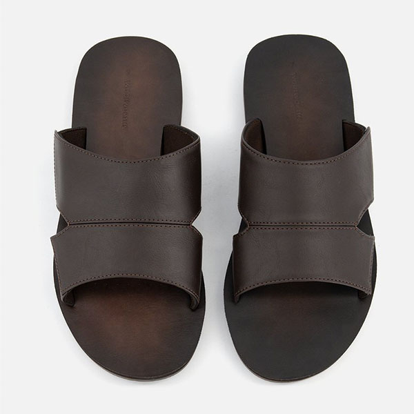 Men's Faux Leather Mules with PU Upper And TPR Outsole