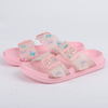 Girls' Slide with Glitter Butterfly Print