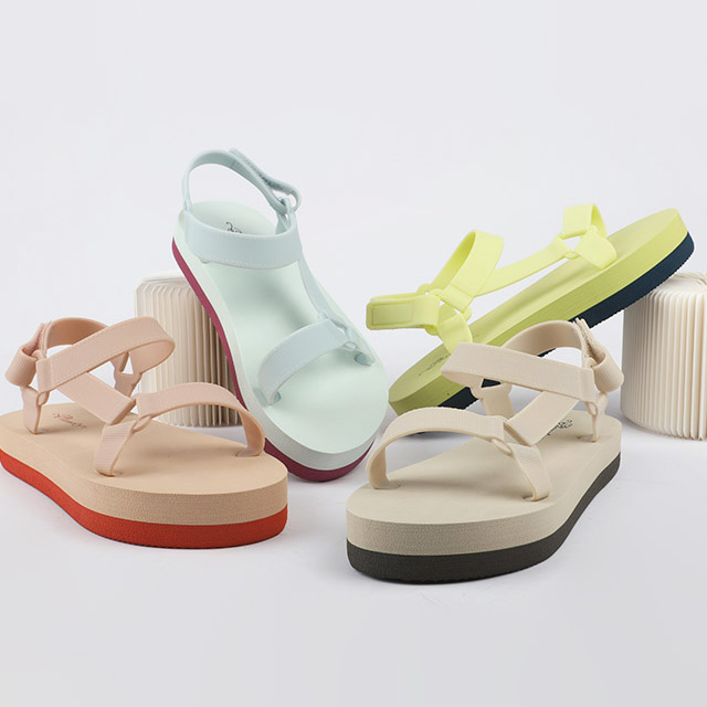 Women's Sandal with PVC Molded Strap And EVA Sole