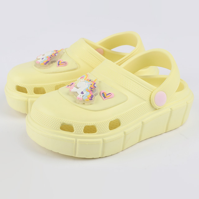 Girls’ Rainbow Unicorn Garden Clogs