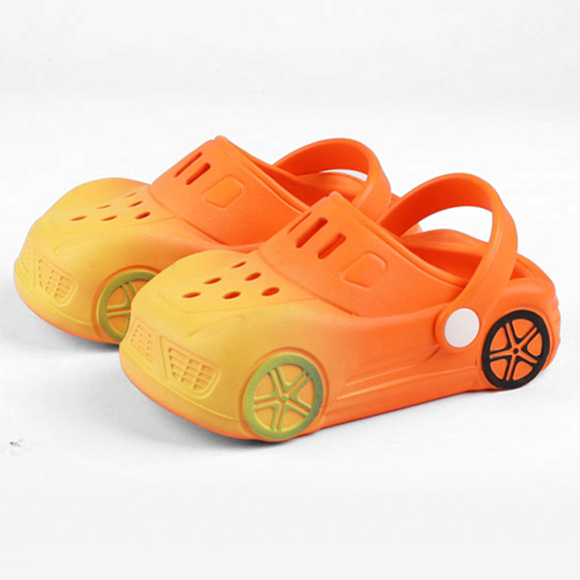 Boys’ Colorful Car Clogs