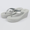 Women's Shimmer Strap Wedge Flip Flop