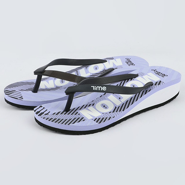 Women's Graphic Wedge Flip Flop