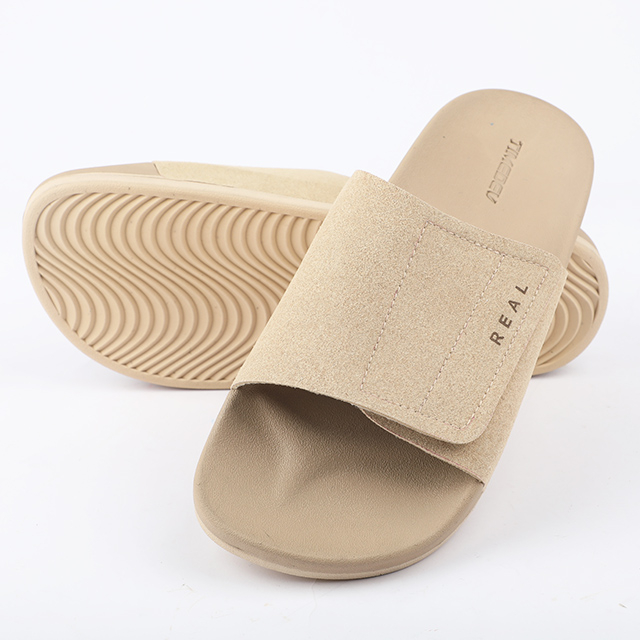 Wholesale Ultimate Comfort Men's Slide – Dual Density Sole & Adjustable Wide-Fit Strap (SKU: 150890A)