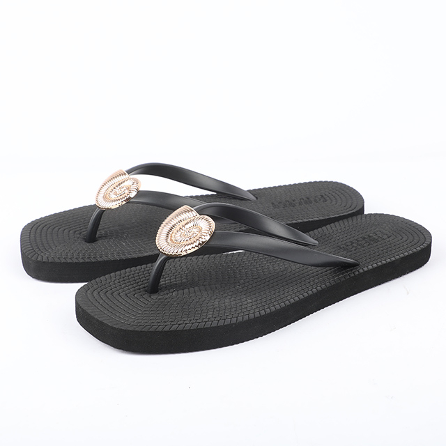 Seashell Square-Toe Flip Flops (140928)