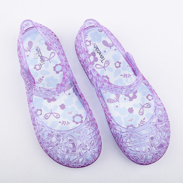 Glitter Mary Jane Printed EVA Jelly Sandal (30092)