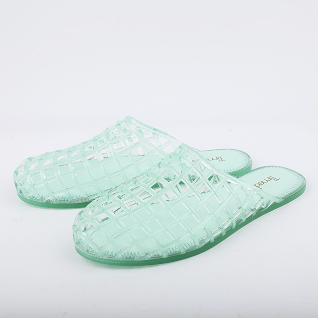 Closed-Toe Interlaced Lattice Ortho-Cushion Jelly Mule (56873)