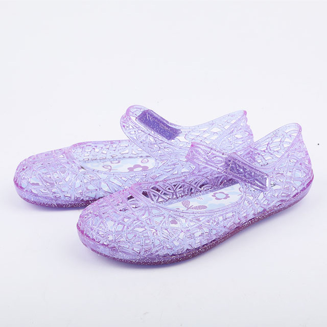 Glitter Mary Jane Printed EVA Jelly Sandal (30092)