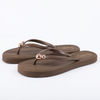 Minimalist Rose Gold Bead Flip Flops (374327)